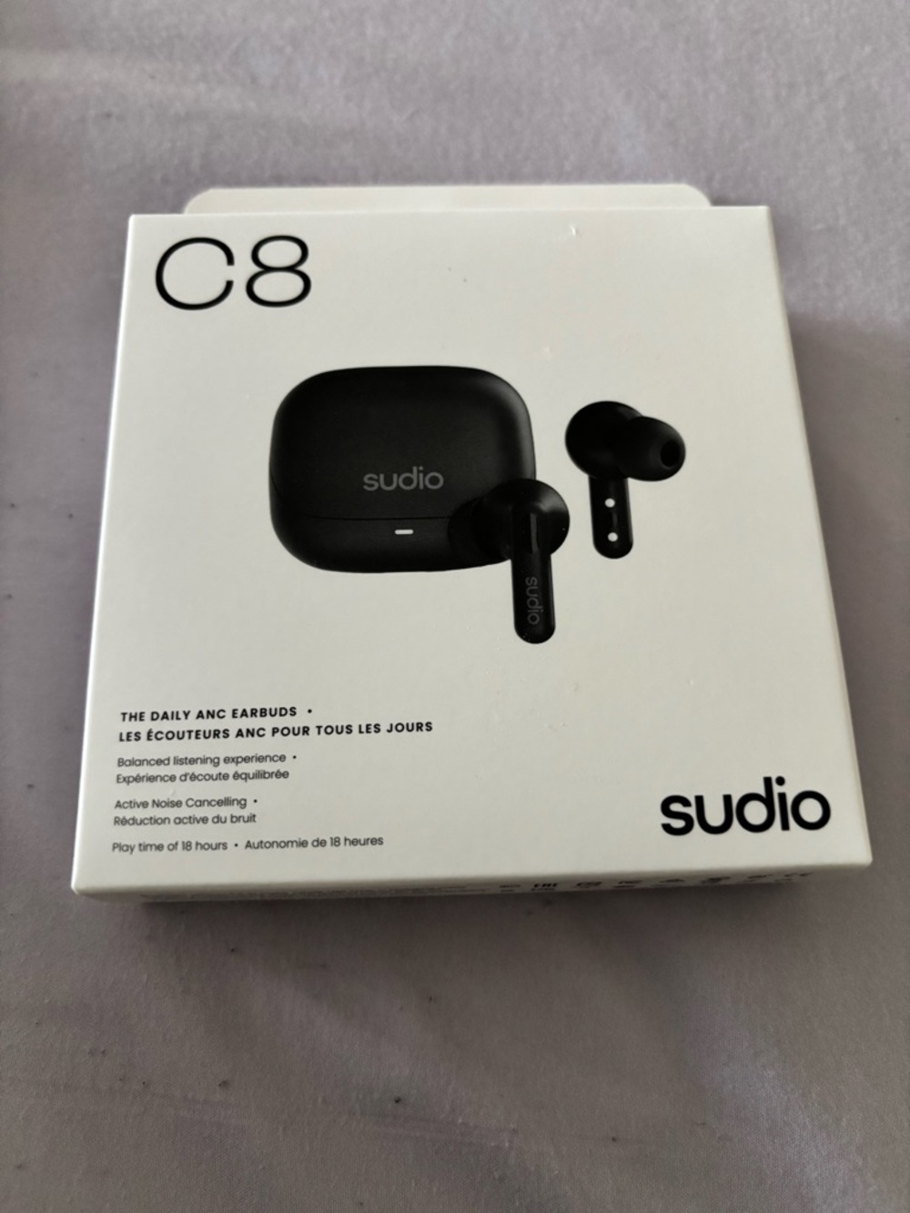 Sudio C8 True Wireless Earbuds - Black